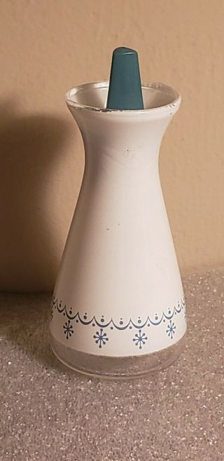 Vintage Pyrex Snowflake Blue Salt/pepper Shaker