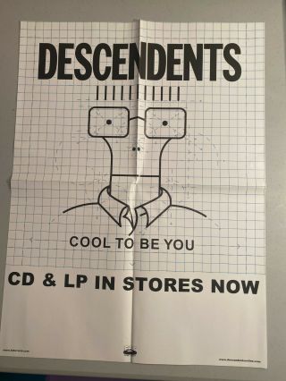 Descendents Poster Cool To Be You Fat Wreck Pop Punk Kbd Milo Black Flag X Promo