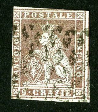 Tuscany Stamps 8 Vf Scott Value $375.  00