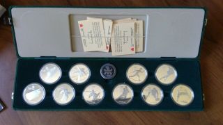 1988 Calgary Olympic Winter Games 10 $20 Sterling Silver Proof Coin Set