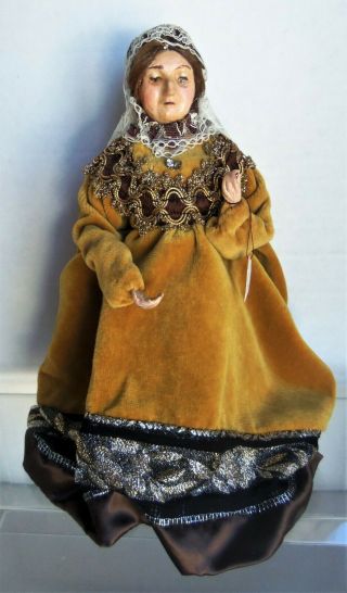 Historical Queen Victoria Of England,  10 " Hand Made Doll By Alice Smith,  Velvet