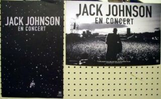 Jack Johnson 2009 En Concert 2 Sided Promotional Poster Flawless Old Stock