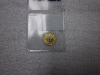 2014 Canada Gold Maple Leaf 1/10 oz $5 - BU uncirculated 2