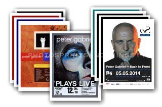 Peter Gabriel - 10 Promotional Posters - Collectable Postcard Set 2