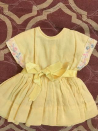 Doll Terri Lee Clothing Yellow School Dress Tagged 1950s