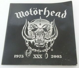 Motorhead 30 Years Tour Usa Programme 1975 - 2005