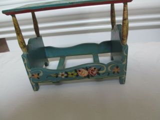 Vintage DORA KUHN Bedroom Doll Furniture Canopy Bed 1 - 3