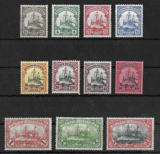 German East Africa 1905 - 1920 Lh Complete Set Of 11 Michel 30 - 39 Cv €170,
