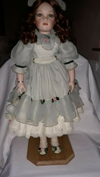 27 " Victorian Porcelain Doll " Monique " By William Tung 1995