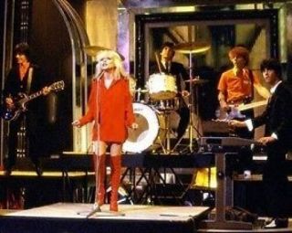 Blondie Debbie Harry Live Red Outfit 10x8 Photo