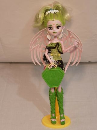 Monster High Doll Batsy Claro Brand Boo Students Doll With Wings/ Accessories