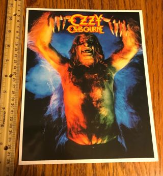 Ozzy Osbourne/ Promo Photo/ 1984/ Monowise/ Freeze Frame/ Glossy/ Black Sabbath