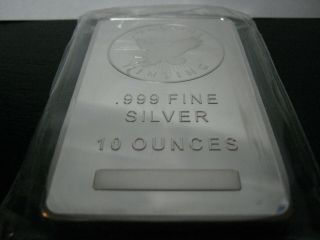 10 Oz Silver Bullion Bar Sunshine.  999 Fine