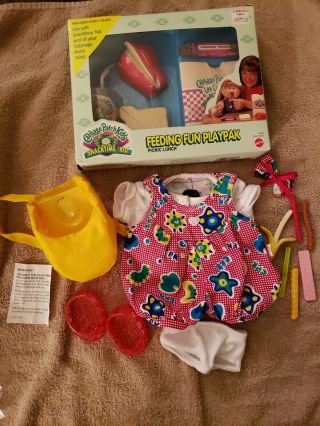 Cabbage Patch Kids Feeding Fun Playpak And Complete Outfit Snacktime
