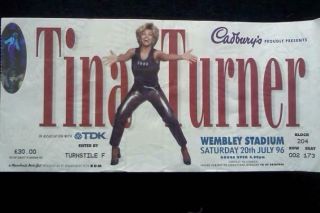 Tina Turner Ticket Wembley Stadium 20/07/96 173