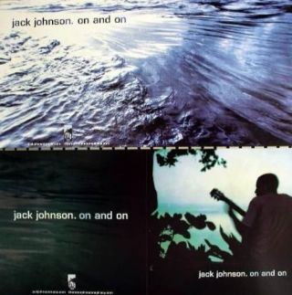 Jack Johnson 2003 2 Sided On And On Promotional Poster Flawless Old Stock