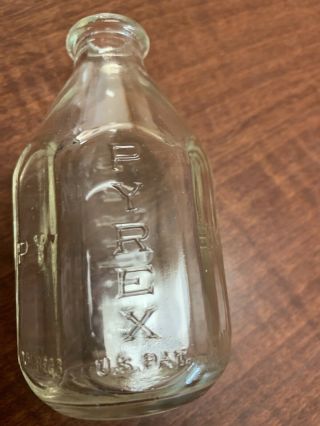 Vintage Corning Glass Pyrex Nursing Baby Bottle 4 Oz Narrow Neck & Box