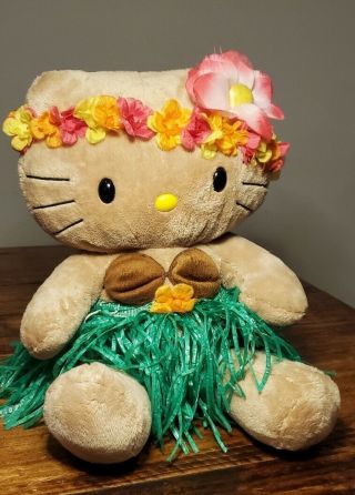 Build A Bear Sunkissed Tan Hello Kitty Tropical Hawaiian Hula Lei Set Babw Bow