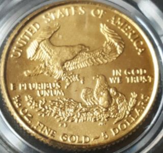 1999 1/10 oz American Gold Eagle $5 GEM Brilliant Uncirculated Coin $5 3