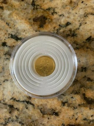 1/10 Oz Canadian Gold Maple Leaf $5 Coin.  9999 Fine Bu.