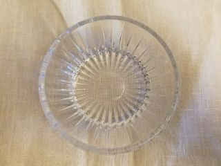 Signed Val St Lambert Crystal Glass Balmoral 5 " Diameter Bowl Dish