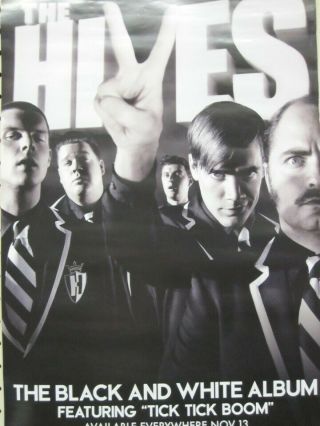 The Hives 2007 Black&white Album Promotional Poster Flawless Old Stock
