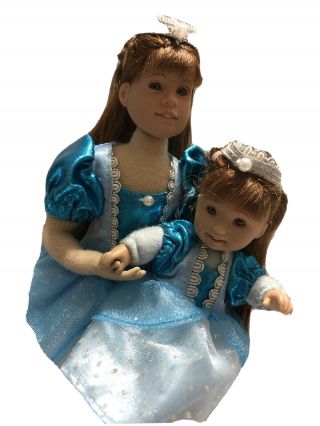 2010 Ohc Only Hearts Club Dolls Big Sister And Little Sister Princess Dress Up