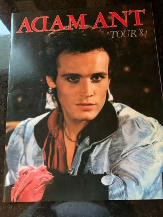 Adam Ant Concert Program Tour Book - " Strip " - 1984