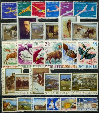 1977 Romania,  Rumänien,  Roumanie,  Rumania,  Year Set,  Jg= 82 Stamps,  7 S/s,  Cv$135,  Mnh
