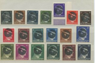 Germany Reich Occupation Local ??? Overprint Mnh Stamps Cancelled ??? 11