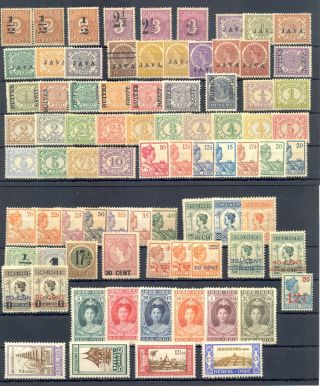 Dutch Indies - Ned Indie 213 Stamps - /  - Most - - - F/vf