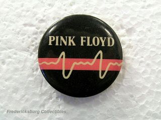 Vintage Pink Floyd Dark Side Of The Moon Heartbeat Pinback Pin Button