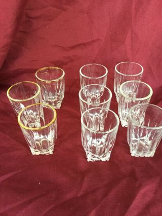 Park Avenue Shot Glasses Set Of 9 By Federal Glass Co.