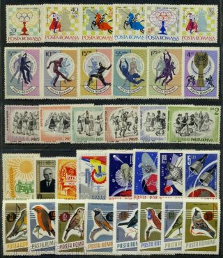 1966 Romania,  Rumänien,  Roumanie,  Rumania,  Year Set,  Jg= 80 Stamps,  2 S/s,  Cv$160/mnh