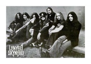 Lynyrd Skynyrd 1973 A4 Photograph Picture Poster With Choice Of Frame