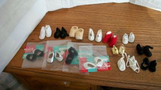 14 Pairs Of Shoes For 8 " Dolls Madame Alexander Wendy Vogue Ginny Muffie Ginger