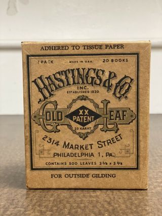 Hastings & Co.  Contains 500 Gold Leaves
