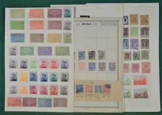 Serbia Stamps Selection On 7 Album Pages (l195)