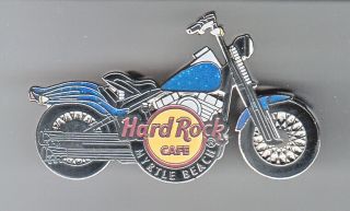 Hard Rock Cafe Pin: Myrtle Beach Motorcycle Blue Sparkle Le300