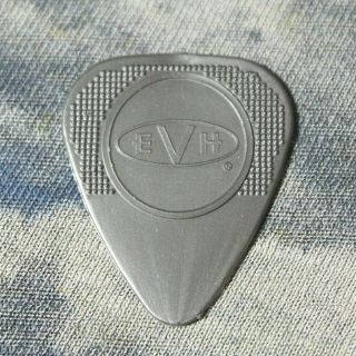 Van Halen // Eddie Concert Tour Guitar Pick // Silver Herco Nylon 2 Dots Evh