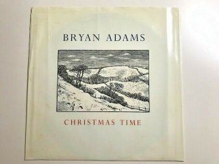 Bryan Adams Christmas Time 1985 Us Green Vinyl 45,  Near -
