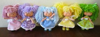 Custom Pastel Rainbow Girls Dolls Made From Vintage Strawberry Shortcake Mini
