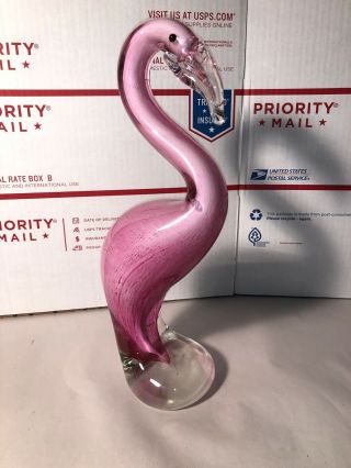 Glass Flamingo Figurine Animal Figurine Crystal Handmade Souvenir Table Ornament