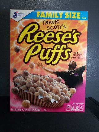 Travis Scott Cactus Jack Reeses Puffs Cereal Rare