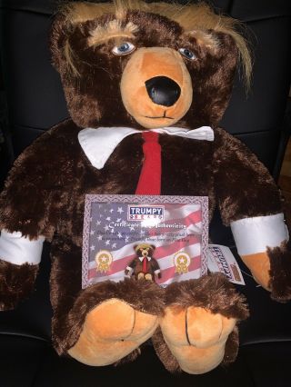 22” Trumpy Bear Plush Stuffed Animal Toy Teddy Bear Donald Trump Collectible Usa
