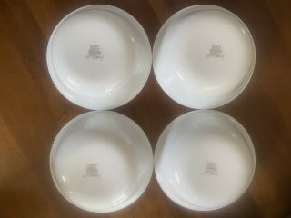 Corelle 6 1/4 " Country Cottage Cereal Bowls Set Of 4 Blue Green Stripe