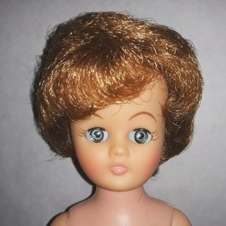 Vintage 1962 Vogue Jill Auburn Bubble - Cut Hair Cocktail Dress Rust & Lace 3165 2