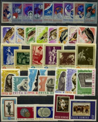 1967 Romania,  Rumänien,  Roumanie,  Rumania,  Year Set= 102 Stamps,  2 S/s,  Cv$140/mnh