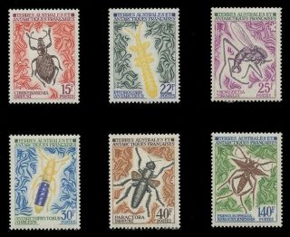 Fsat Sc 46 - 51,  1972 Antarctic Insects - F - Vf Nh Set Of 6