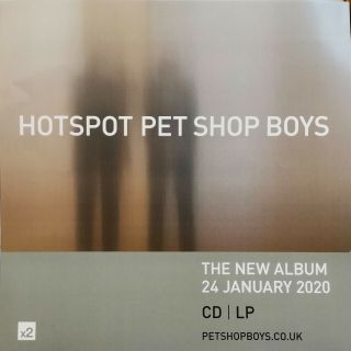 Pet Shop Boys Display Card Poster Hotspot Uk Promo Only 12 "